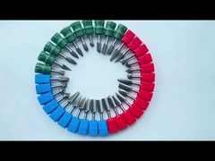 Carbide de polimento Ficha rotativa de corte duplo Cabeça de moagem de aço de tungstênio