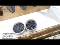 Rodas de soldagem compostas duráveis com partículas de carburo