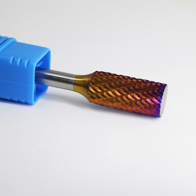 Bom preço Bits de perfuração Ferramentas de corte elétrico Tungstênio Azul Nano cobre revestimento de carburo Burrs on-line