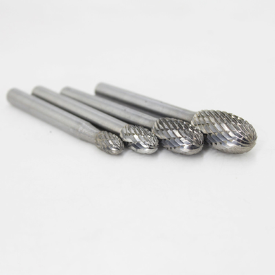 Bom preço Carbono de tungstênio Bits de borracha AlTiN cabeça de corte dupla 3-25 mm 6 mm diâmetro da haste on-line