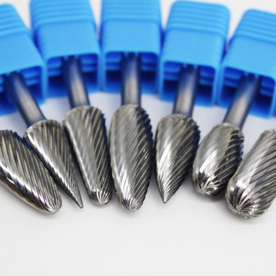 Bom preço Bits de Burr de Carbono de Tungstênio Cônicos Padrão 6-36 mm comprimento da cabeça forma de dente único on-line
