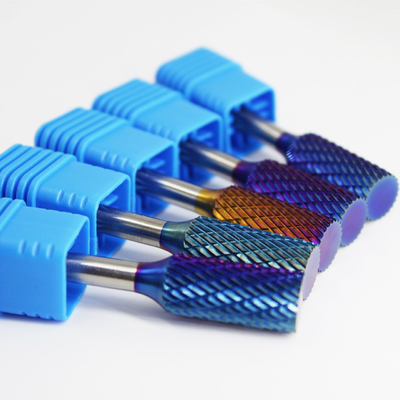 Bom preço Ferramentas eficientes de corte de carburo de tungstênio Abrasivo Nano azul revestido de carburo de tungstênio rotativo de corte para metalurgia on-line