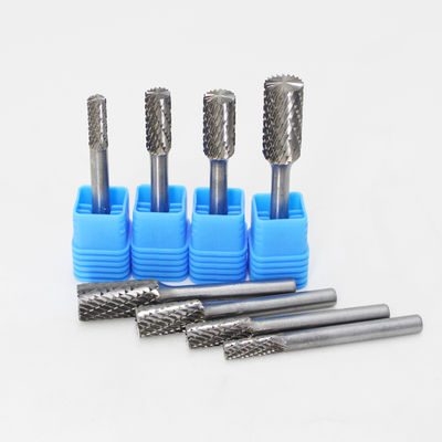 Bom preço. 3x6mm Sharpening Double Cut Abrasive Burr Grinder Bits Tungsten Carbide Cylinder Flat End Carbide Burs on-line