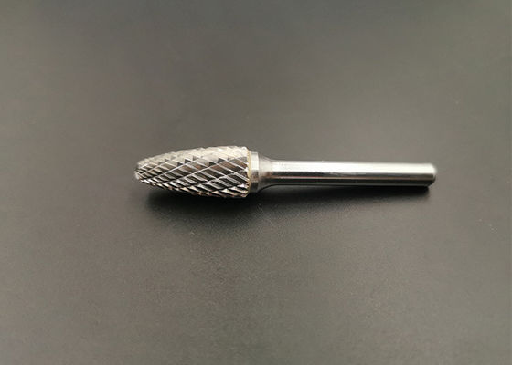 qualidade  25mm Double Cut Rotary Cone Carbide Burr For Grinding / Polishing fábrica