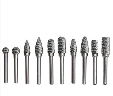 qualidade  Brazed Double Cut Rotary Files Carbide Burrs Set 50000RPM fábrica