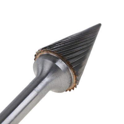Bom preço O carboneto de tungstênio contínuo do arquivo giratório esmerila corte dobro a forma de cone arredondada on-line