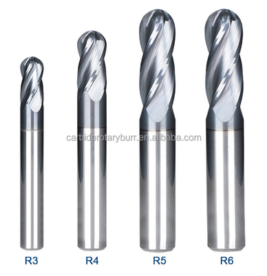 Bom preço. Bocados de trituração do carboneto de tungstênio do Woodworking da gravura do moinho de extremidade da bola do OEM 6mm on-line