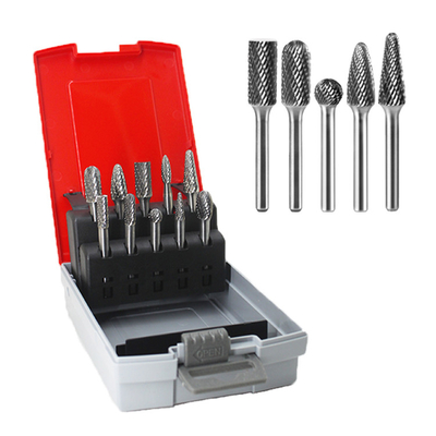 Bom preço. Conjunto de barras de carburo de tungstênio de 10 peças com uma haste de 6 mm para moagem e polir on-line