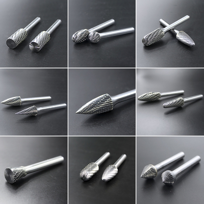 Bom preço. Carbono de tungstênio Burr Set prata moldagem formas árvore/árvore redonda/forma cilíndrica BURRS cor prata para moagem on-line