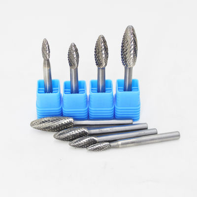 Bom preço. 3mm and 6mm Extended Length Flame Shape Carbide Burr Die Grinder Bit for Metal Grinding on-line