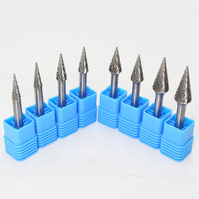 Bom preço. Cone Shape Abrasive YG7 Grade Tungsten Carbide Rotary Burr for Hardened Steel with Double Cut and Polished Surface on-line