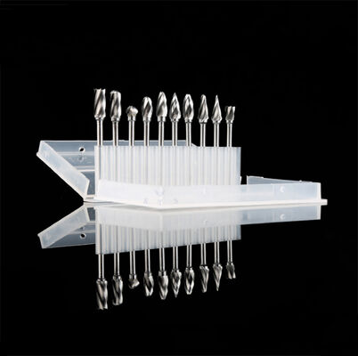 qualidade 10 peças de fresas rotativas de carboneto de tungstênio Aluma Cut com haste de 1/8" e cabeça de 3*6 mm para gravação em metal fábrica