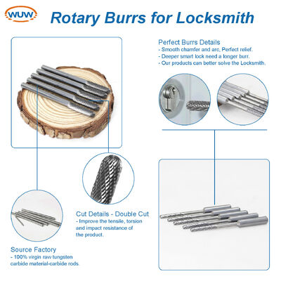 Bom preço. Brocas Rotativas de Carboneto de Tungstênio de 150mm de Haste Longa para Processamento de Furos de Fechadura Profundos com Brocas de Retificadora de Carboneto Extra Longas on-line
