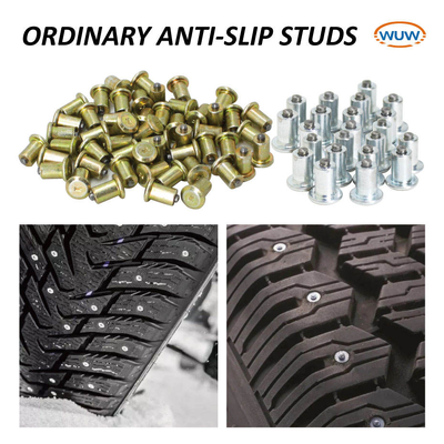 Qualidade Rodas de pneus de neve de carburo de tungstênio personalizadas com comprimento total de 5,7-15 mm e diâmetro de 6,5-12 mm para bicicletas Scooters ATV-UTV empilhadeira de forquilhas Auto Truck Off-Road Vehicle fábrica