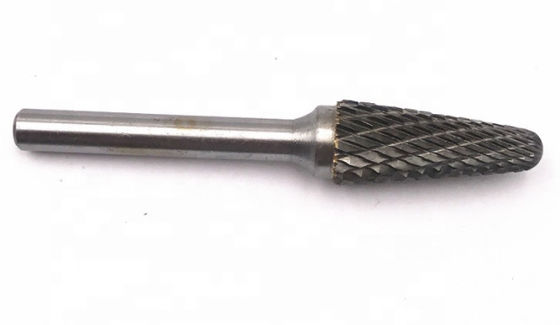 A árvore 6mm dobro de prata do corte dá forma com a rebarba de moedura de Bits Carbide Rotary do moedor do dado da extremidade do raio