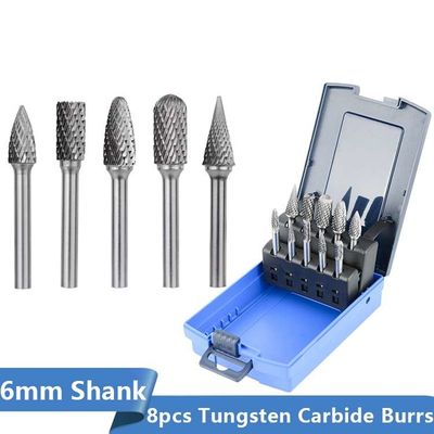 Bom preço. Madeira de metal que mói a gravação do tungstênio de lustro Burr Set giratório 10pcs 6mm on-line